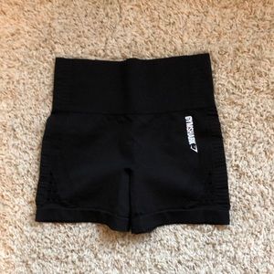 Workout shorts in a size small. They are black and great quality!